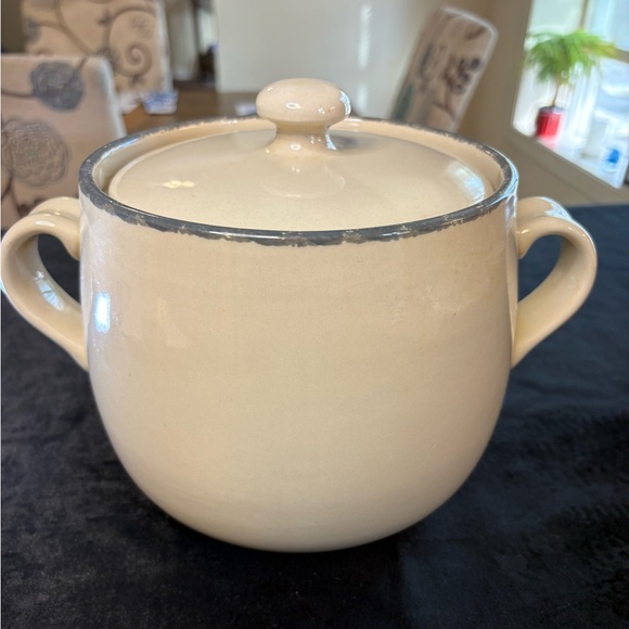 Vintage Home And Garden Party Ltd. Stoneware Bean Pot - Picture 4 of 12